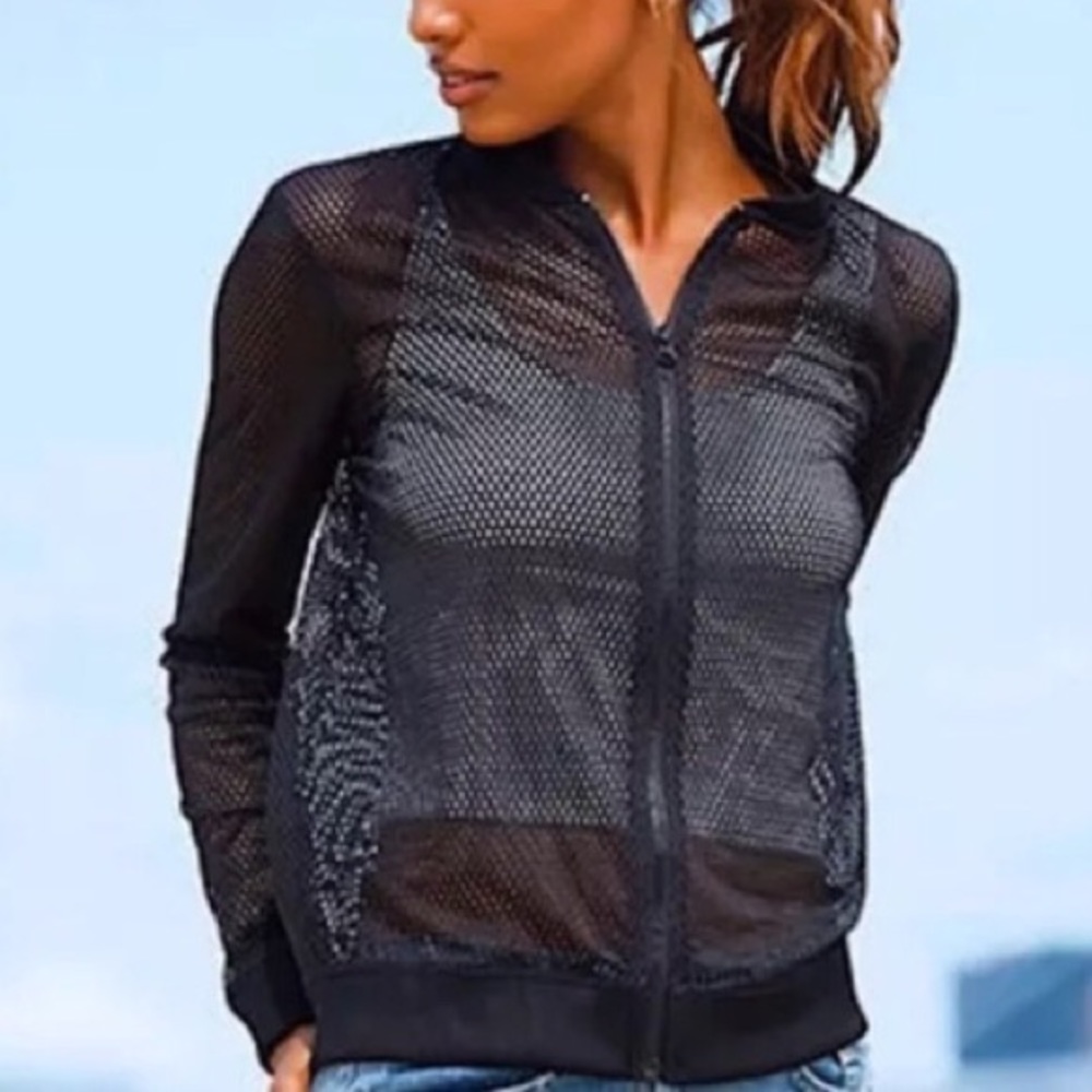 Victorias Secret Black mesh jacket